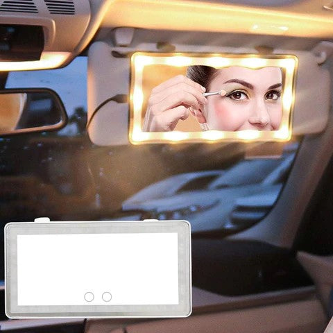 Espejo con luz LED táctil para carros